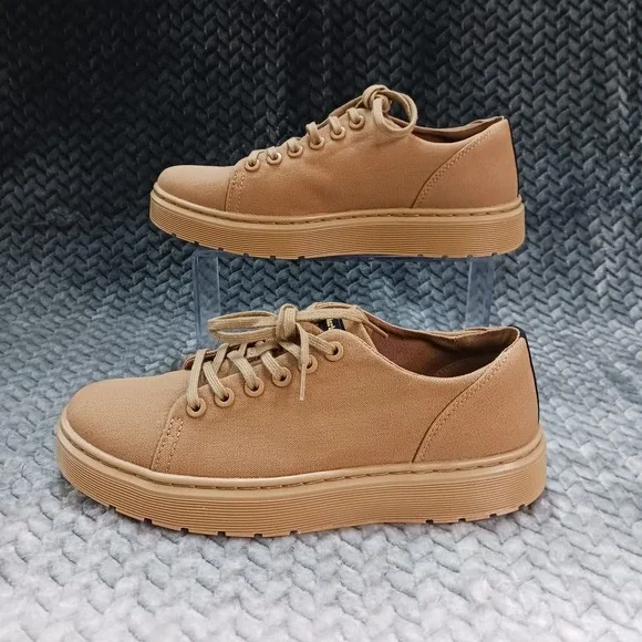 Dr. Martens‎ Dante Canvas Muted Savannah Tan Sneakers Men's 9 Women's 10 NEW